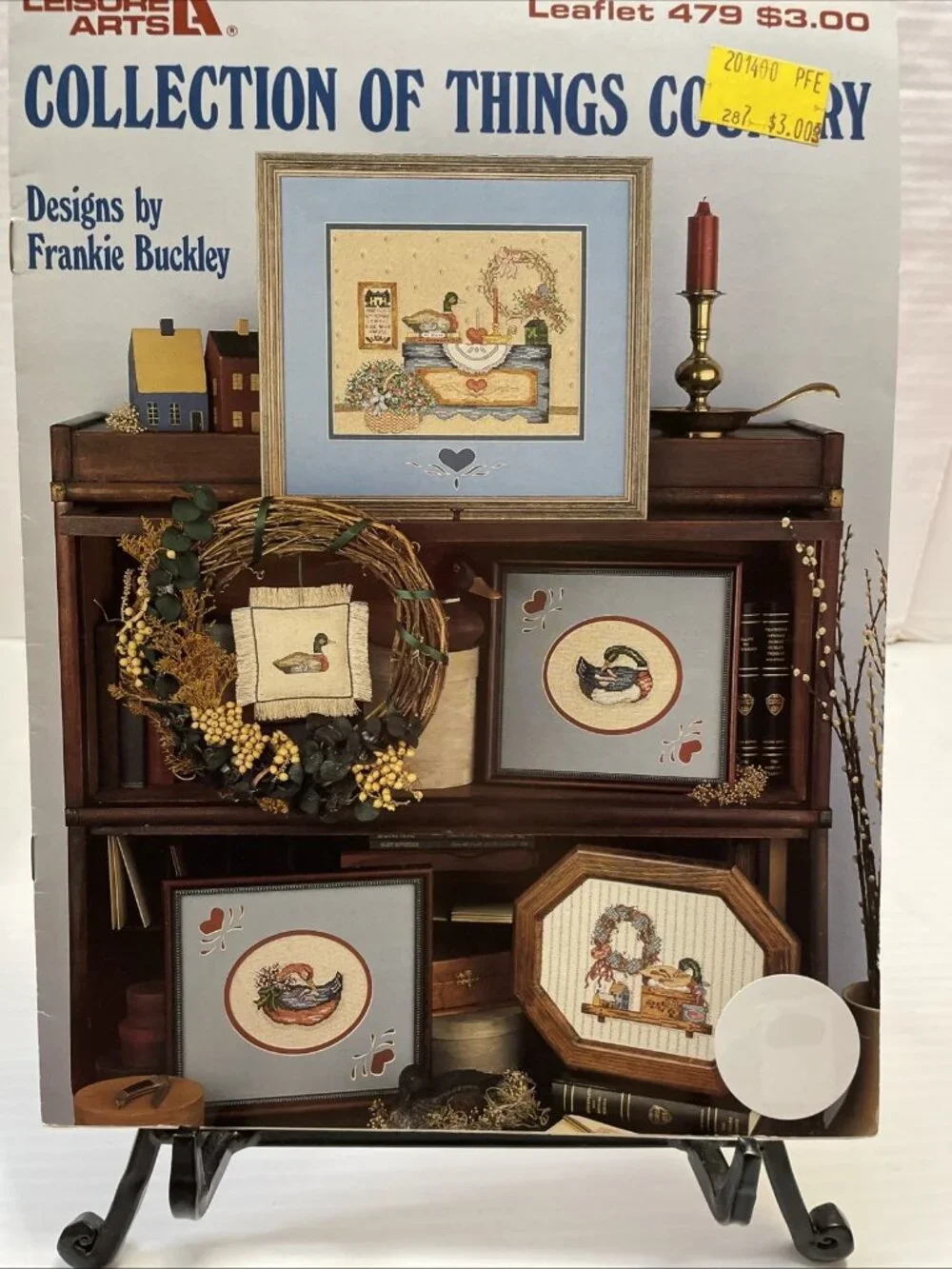 Leisure Arts Collection of Things Country 479 Cross Stitch Pattern Booklet -VGUC
